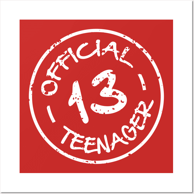 Official Teenager 13th Wall Art by Amrshop87